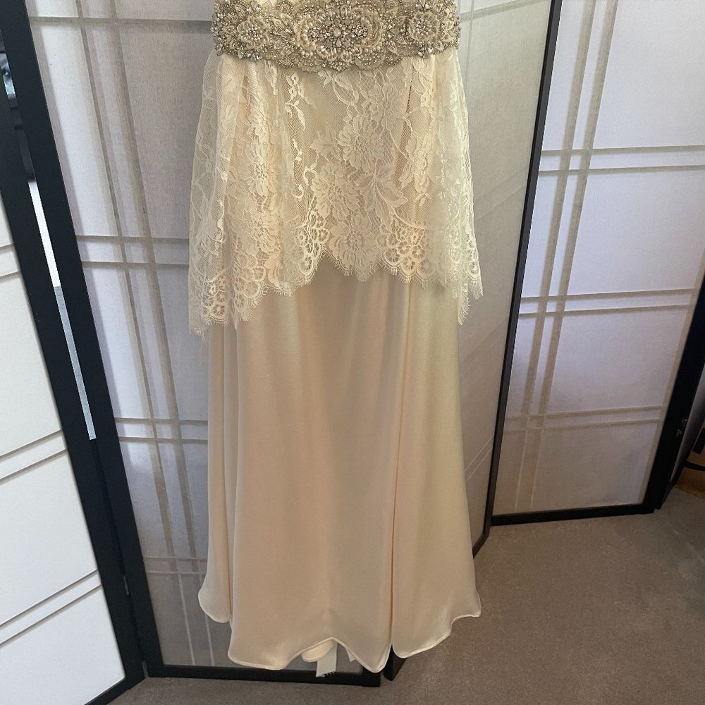 Wedding Dress With Silk and Lace by Cicada Bridal - Picture 3 of 9